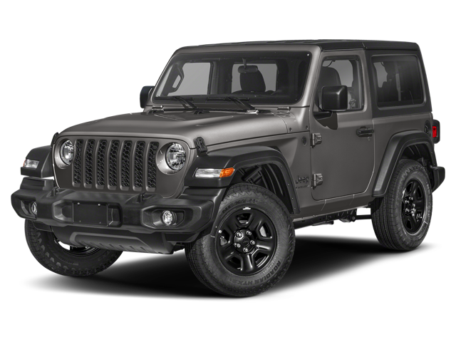 The jeep wrangler sport trim.