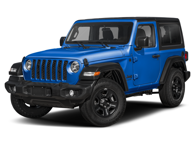 The jeep wrangler sport s trim.