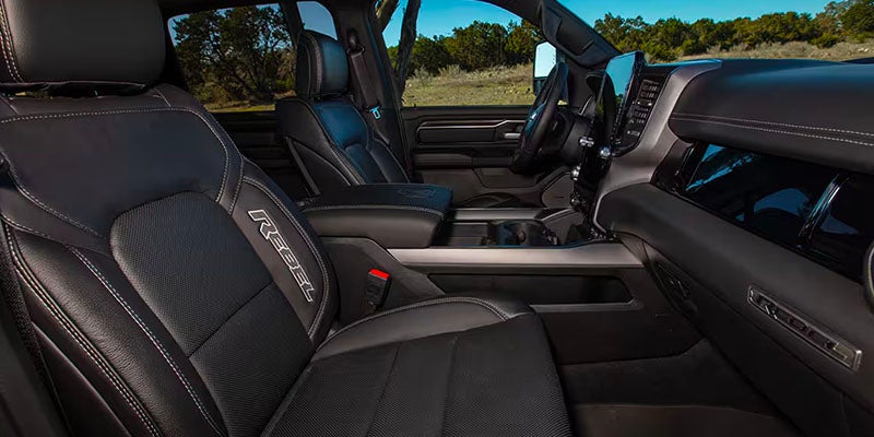The interior design of a ram 1500.