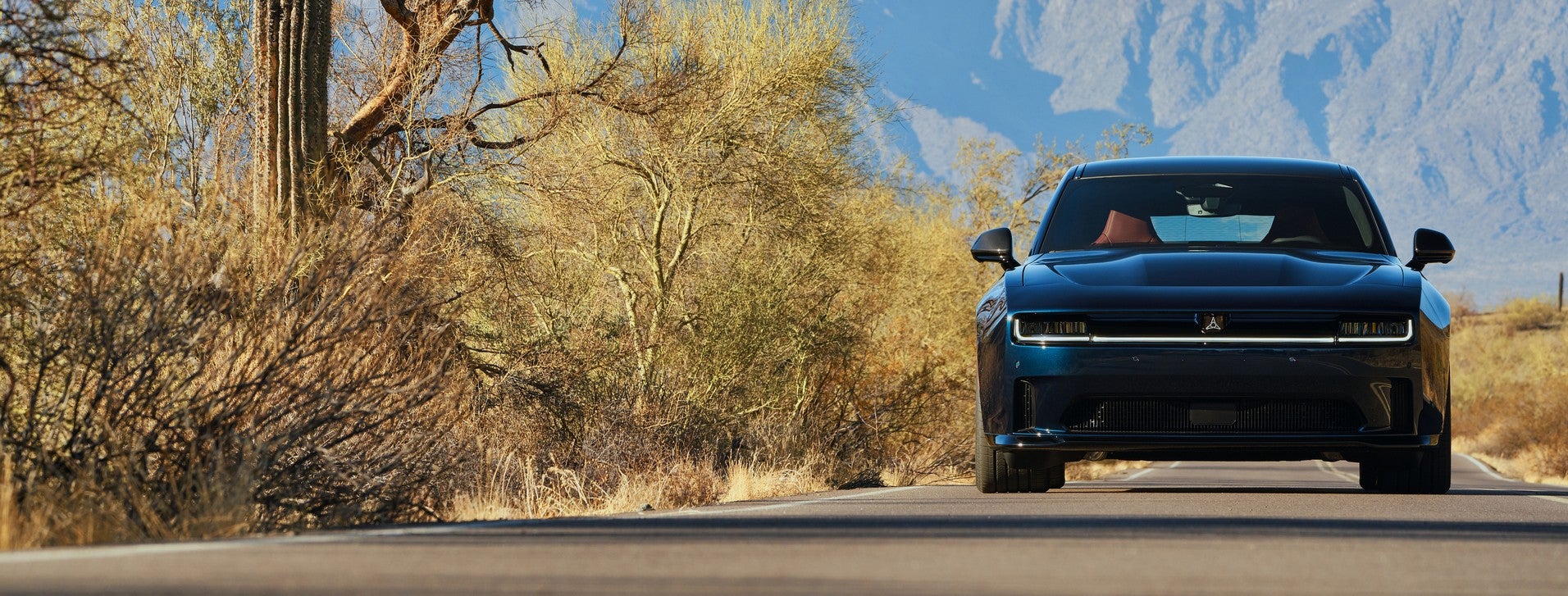2025 Dodge Charger driving in the desert