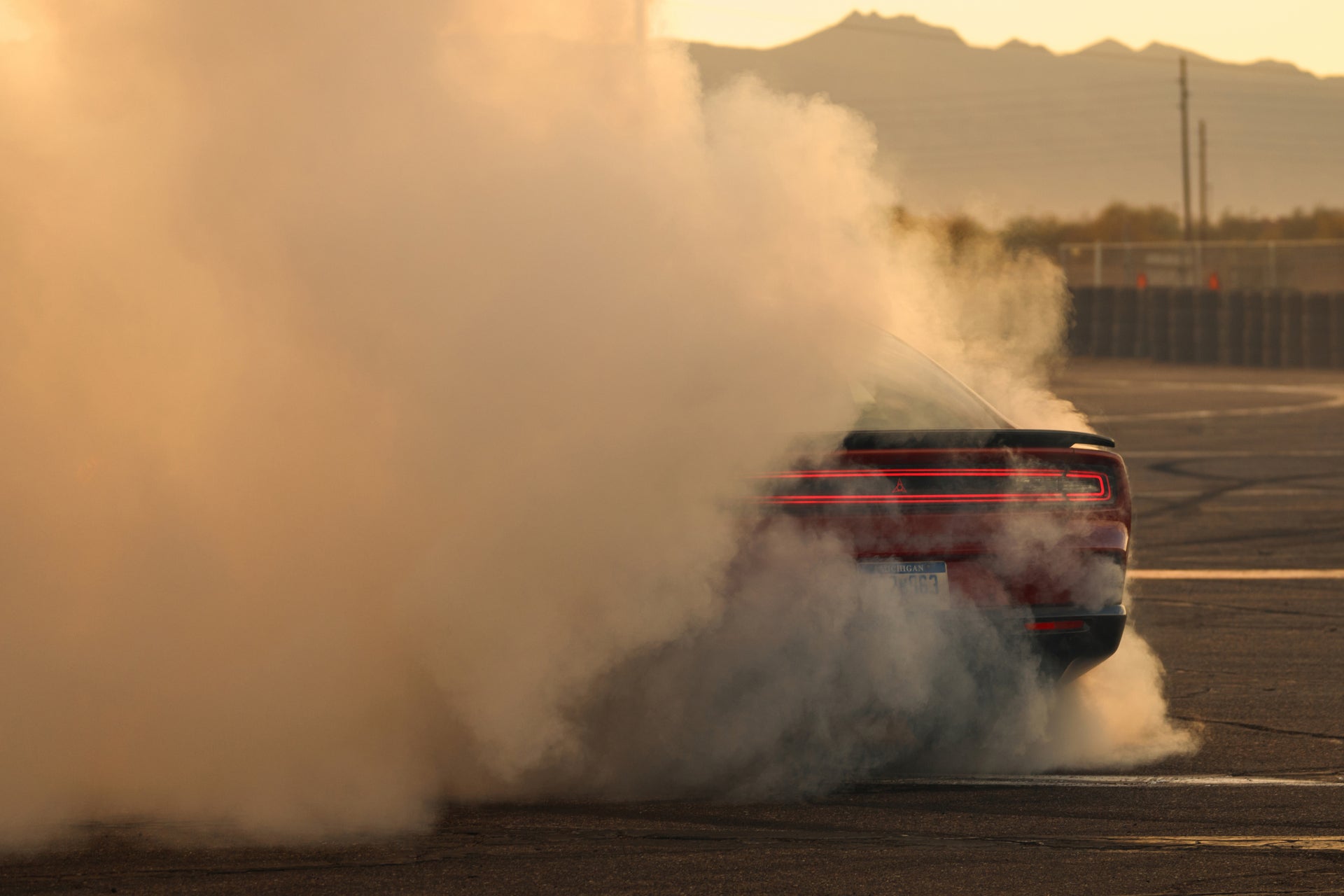 2025 Dodge Charger doing donuts