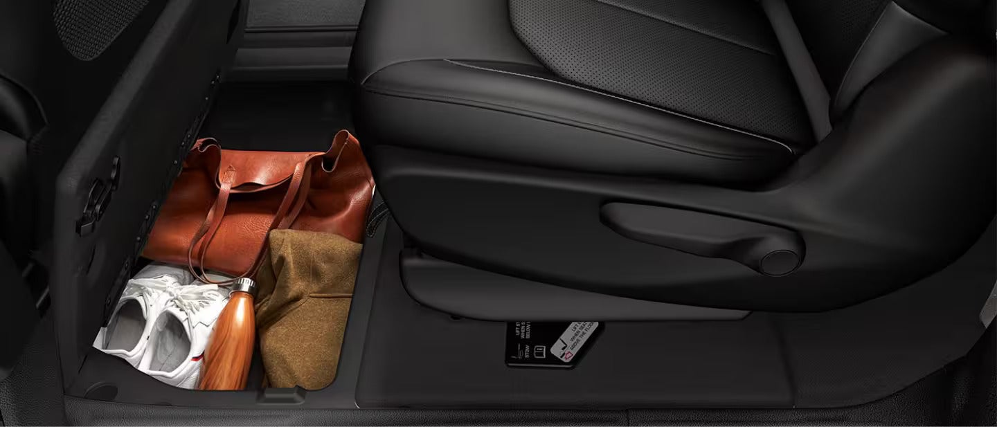 under floor cargo area in a 2025 chrysler voyager