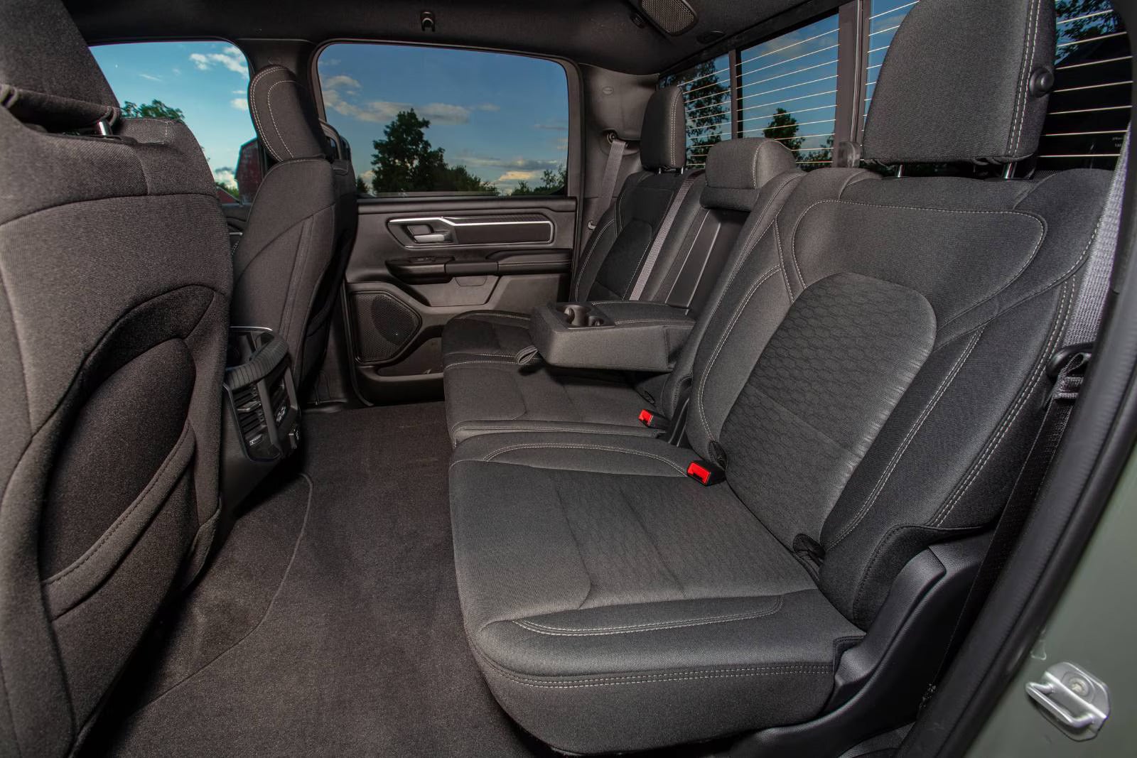 back interior seating in a 2026 ram 1500