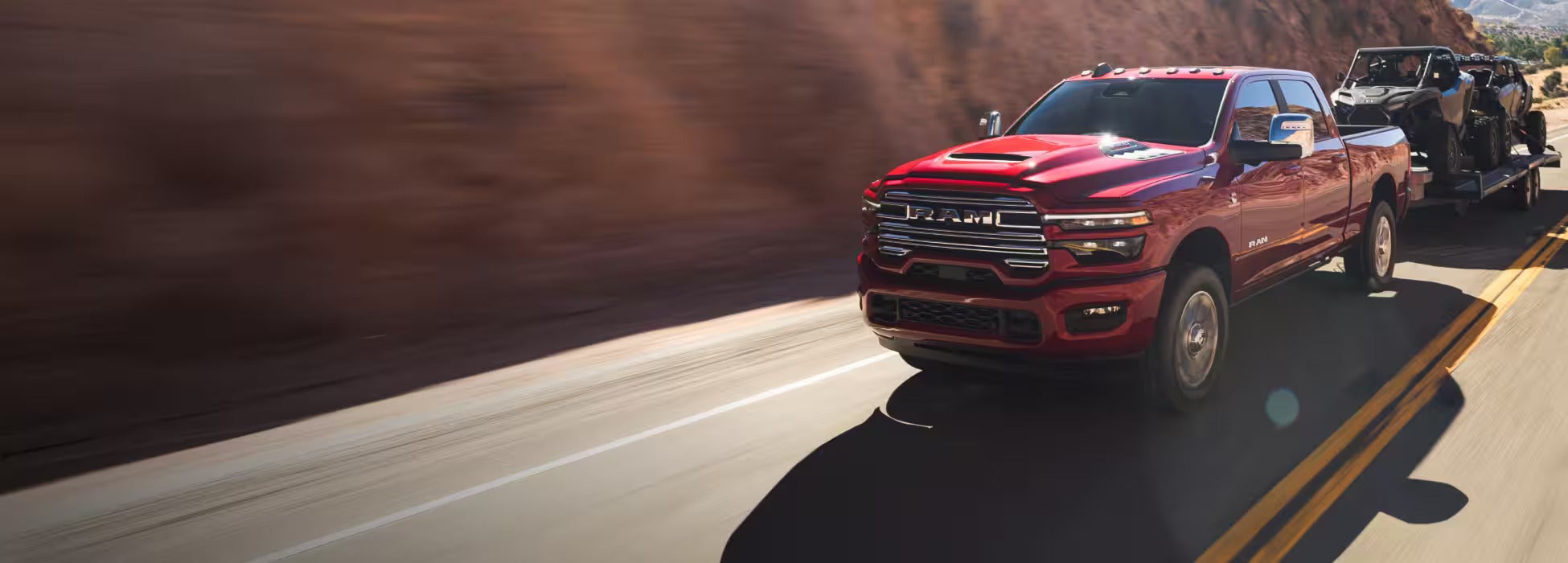 a black 2026 Ram 2500 parked in the desert