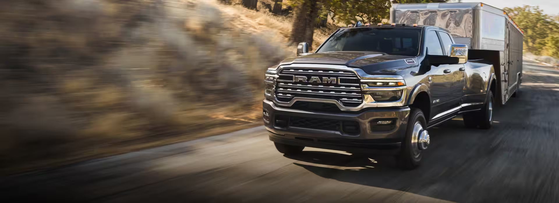 2026 Ram 3500 driving in the mountains