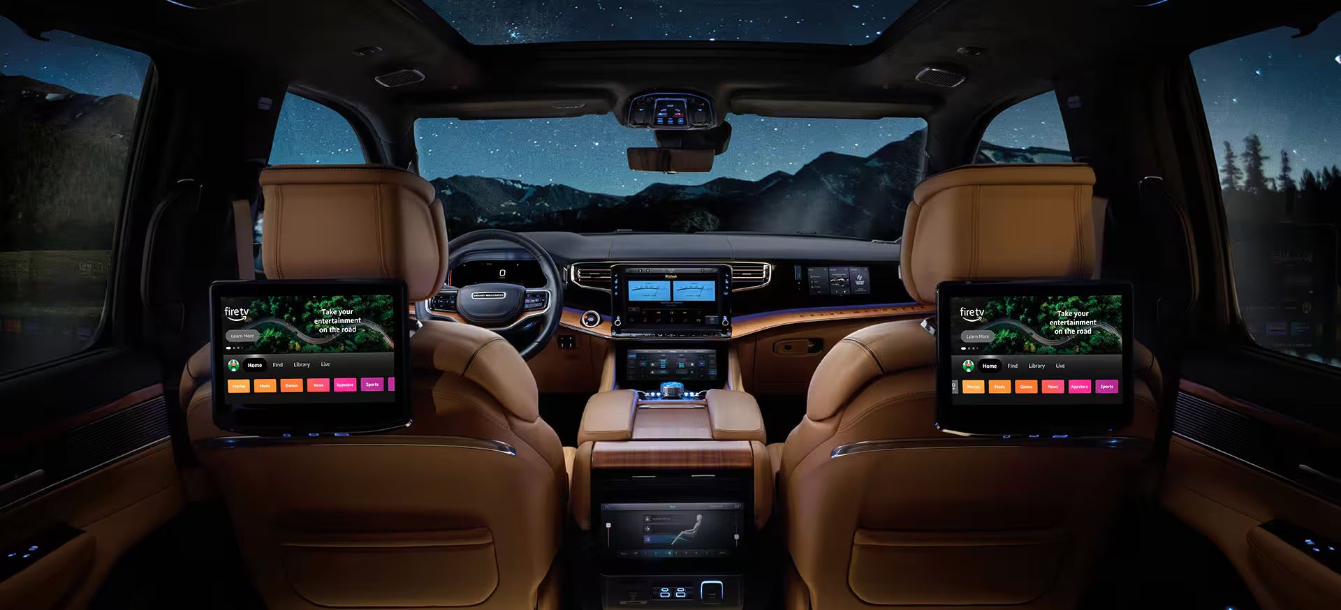 The front dash of a 2025 Jeep Grand Wagoneer.